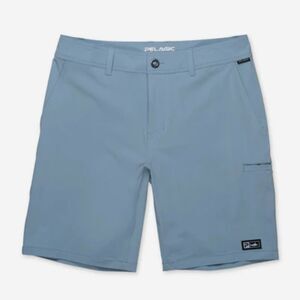 Pelagic Deep Sea Hybrid Shorts Mens Sz 44 Light Blue Flat Front High Performance